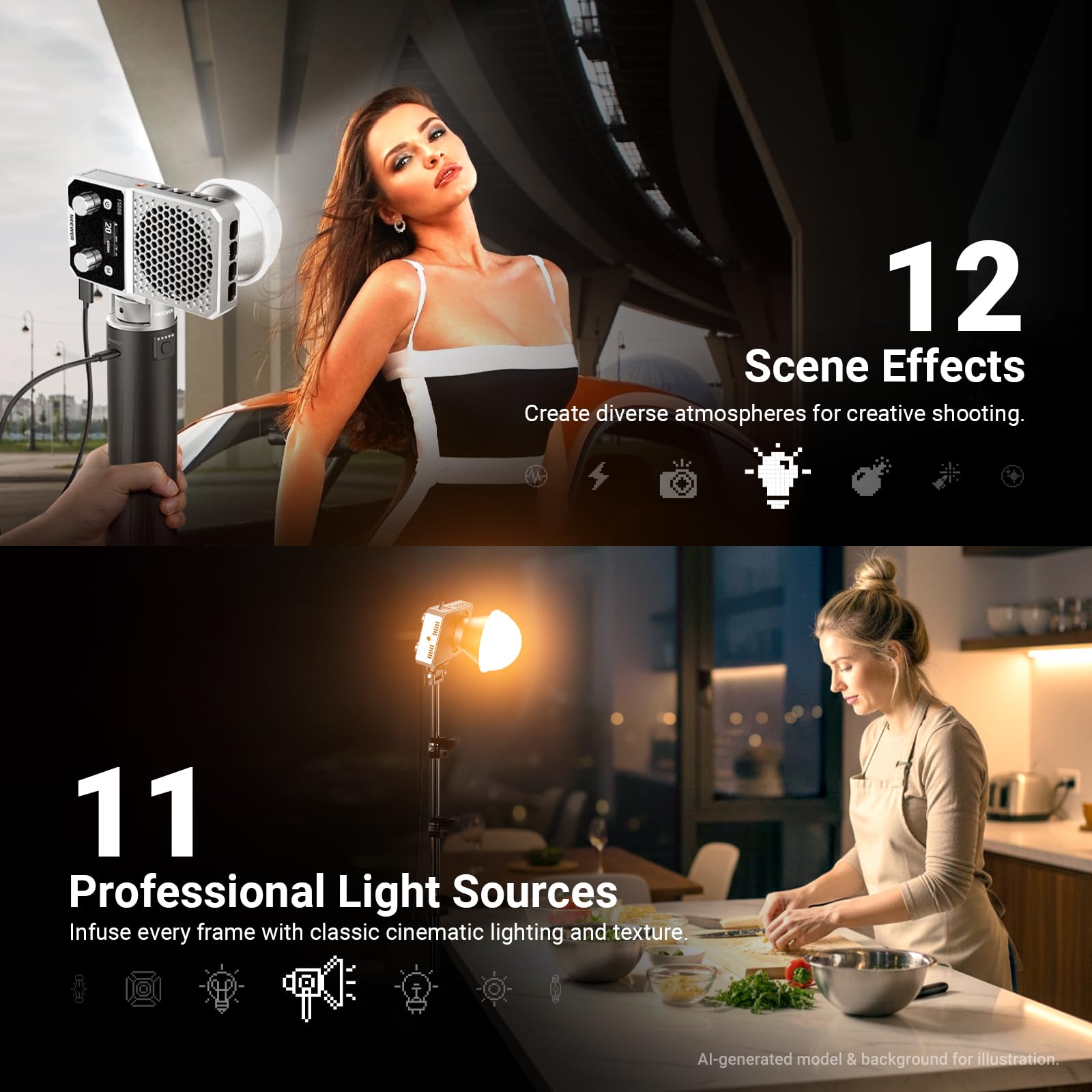 Amazon.com : NEEWER FS60B 60W Compact Pocket Bi Color LED Light